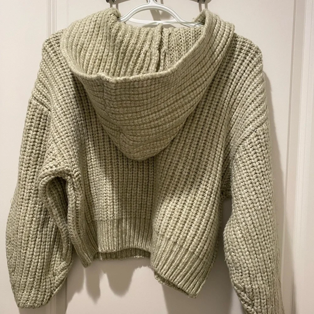 Mango Knit Hoddie Sweater - Picture 4 of 7